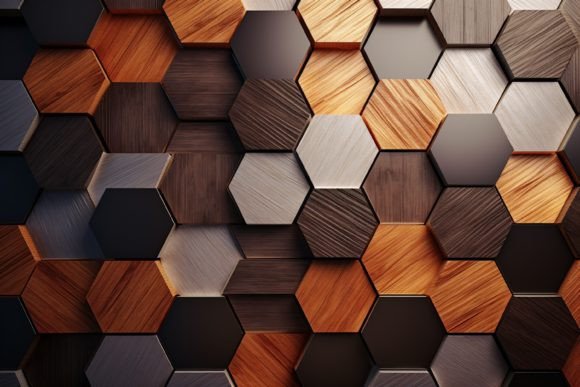 Download Hexagonal Wood Pattern Background - Wood pattern Collection