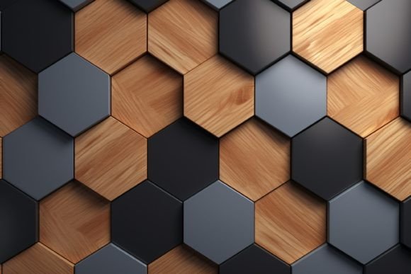 Download Hexagonal Wood Pattern Background - Wood pattern Collection
