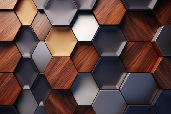 Download Hexagonal Wood Pattern Background - Wood pattern Collection