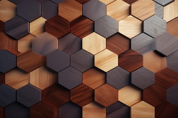 Download Hexagonal Wood Pattern Background - Wood pattern Collection