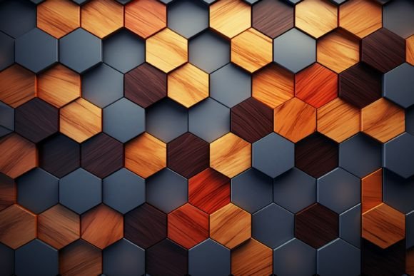 Download Hexagonal Wood Pattern Background - Wood pattern Collection