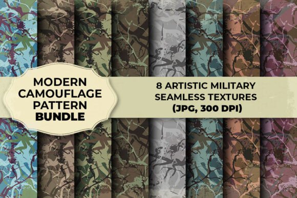 Download 8 Seamless Camouflage Patterns - Camouflage patterns Collection