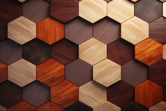 Download Hexagonal Wood Pattern Background - Wood pattern Collection