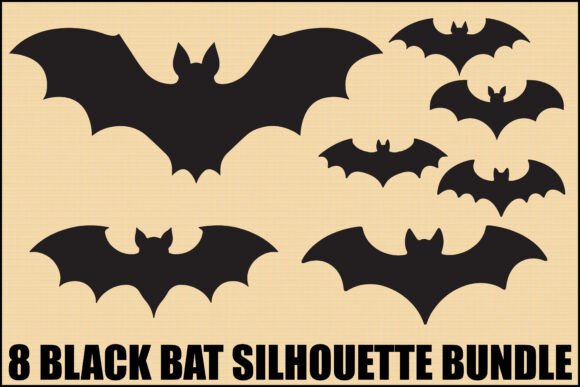 Download Black Bat Silhouette Bundle - Bat Collection
