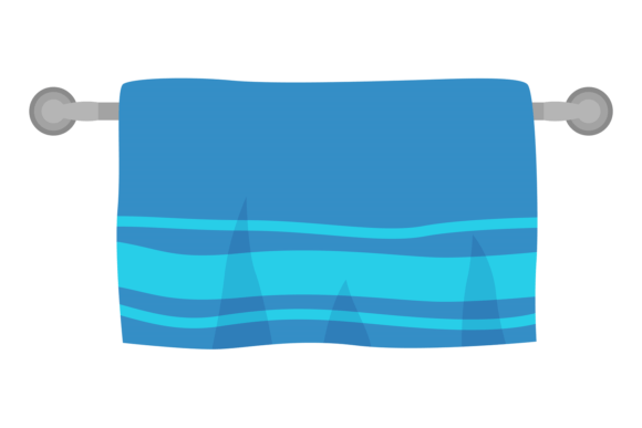 Download Towel Hanger with Blue Bath Cloth Cartoo - Bat Collection