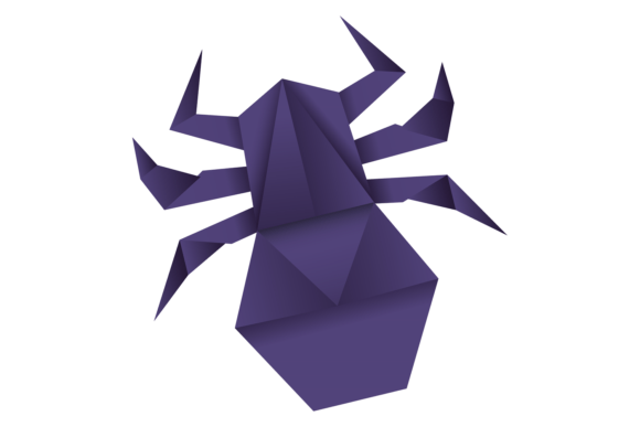 Download Spider Origami Figure. Cartoon Halloween - Premium Resources