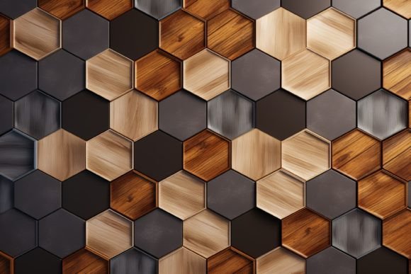 Download Hexagonal Wood Pattern Background - Wood pattern Collection