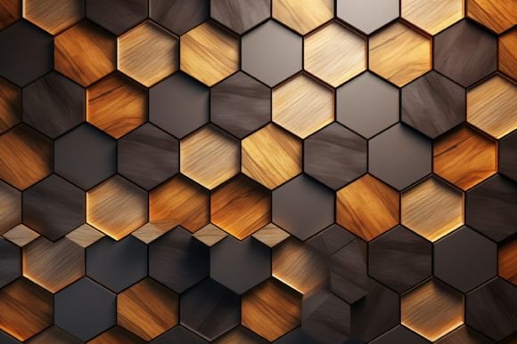 Download Hexagonal Wood Pattern Background - Wood pattern Collection