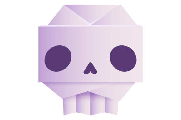 Download Skull Origami Icon. Folded Paper Skeleto - Premium Bundle