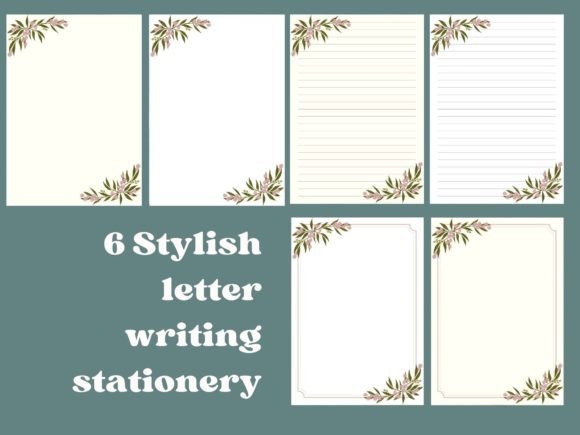 Download Greenery Writing Letter Paper Stationery - Paper stationery Collection