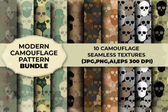 Download 10 Seamless Camouflage Patterns | Milita - Camouflage patterns Collection