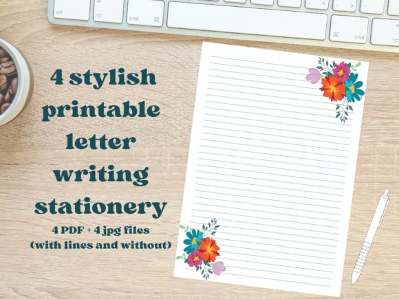 Download Floral Letter Paper Stationery - Paper stationery Collection